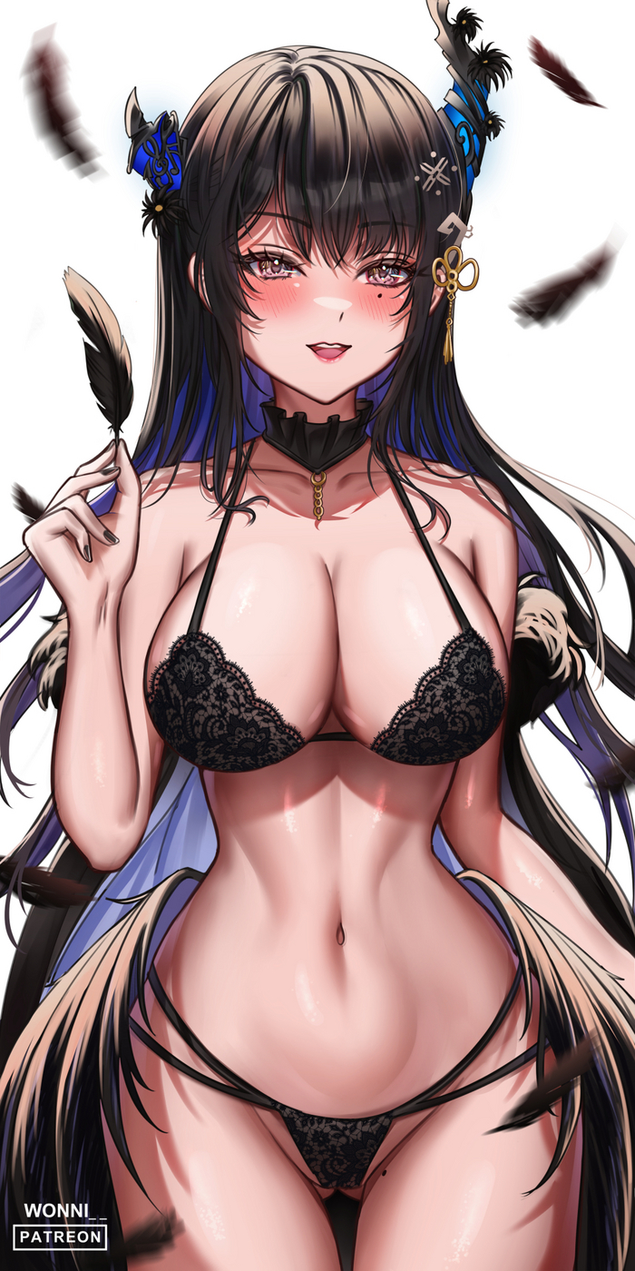 Nerissa Ravencroft - NSFW, Anime Art, Аниме, Hololive, Virtual YouTuber, Nerissa Ravencroft