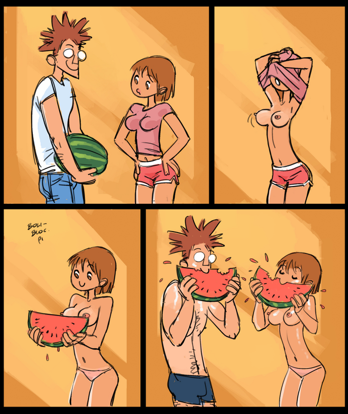 How to eat watermelon - NSFW, Boobs, Watermelon, Form, Boli Blog, Food