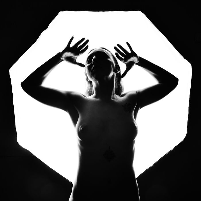 B&W outline with octobox 18+ - NSFW, My, Erotic, Boobs, Booty, Longpost