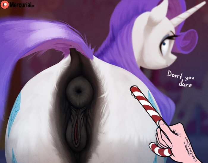 Don't even think about it, darling - NSFW, My little pony, PonyArt, MLP Explicit, Rarity, Mercurial64