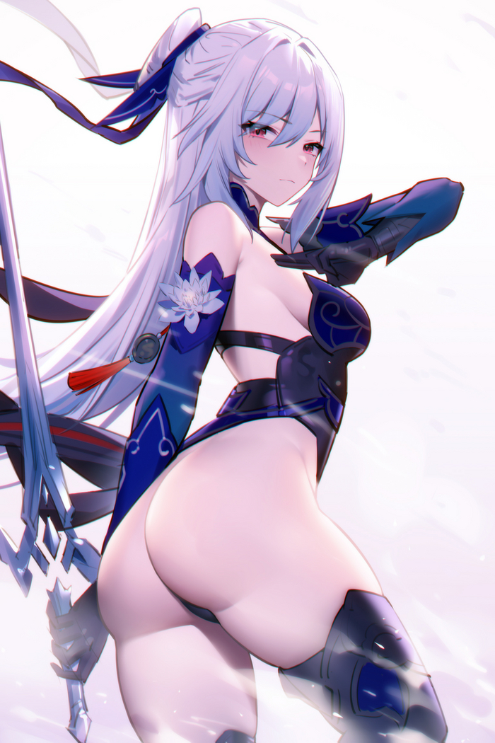 Jingliu - NSFW, Honkai: Star Rail, Jingliu (Honkai: Star Rail), Арт, Игры, Anime Art, Аниме, Попа, Twitter (ссылка), Девушки