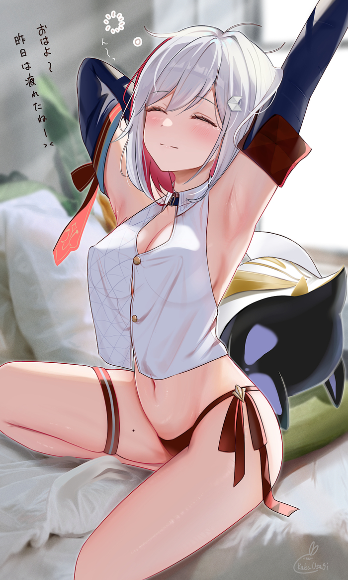 Коллекторша - NSFW, Anime Art, Аниме, Honkai: Star Rail, Нижнее белье, Topaz (Honkai: Star Rail)